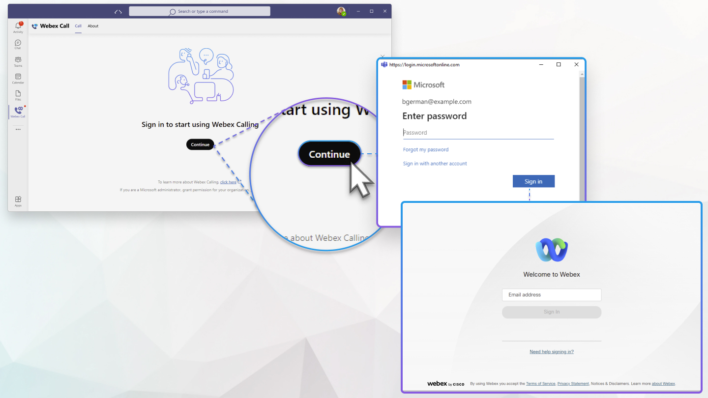 UCx with Webex Calling Integration for Microsoft Teams 2 1b Getting Started