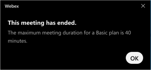 Expanded Features for Space Meetings 5 4 this meeting has ended 40 mins