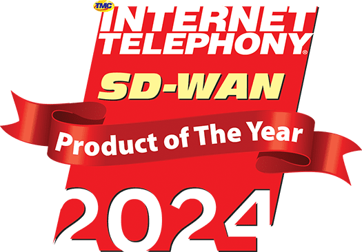 2024 Internet Telephony SD-WAN Product of the Year badge.