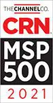 Award badge recognizing TPX in the CRN MSP 500 list