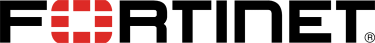 Fortinet cybersecurity brand logo.