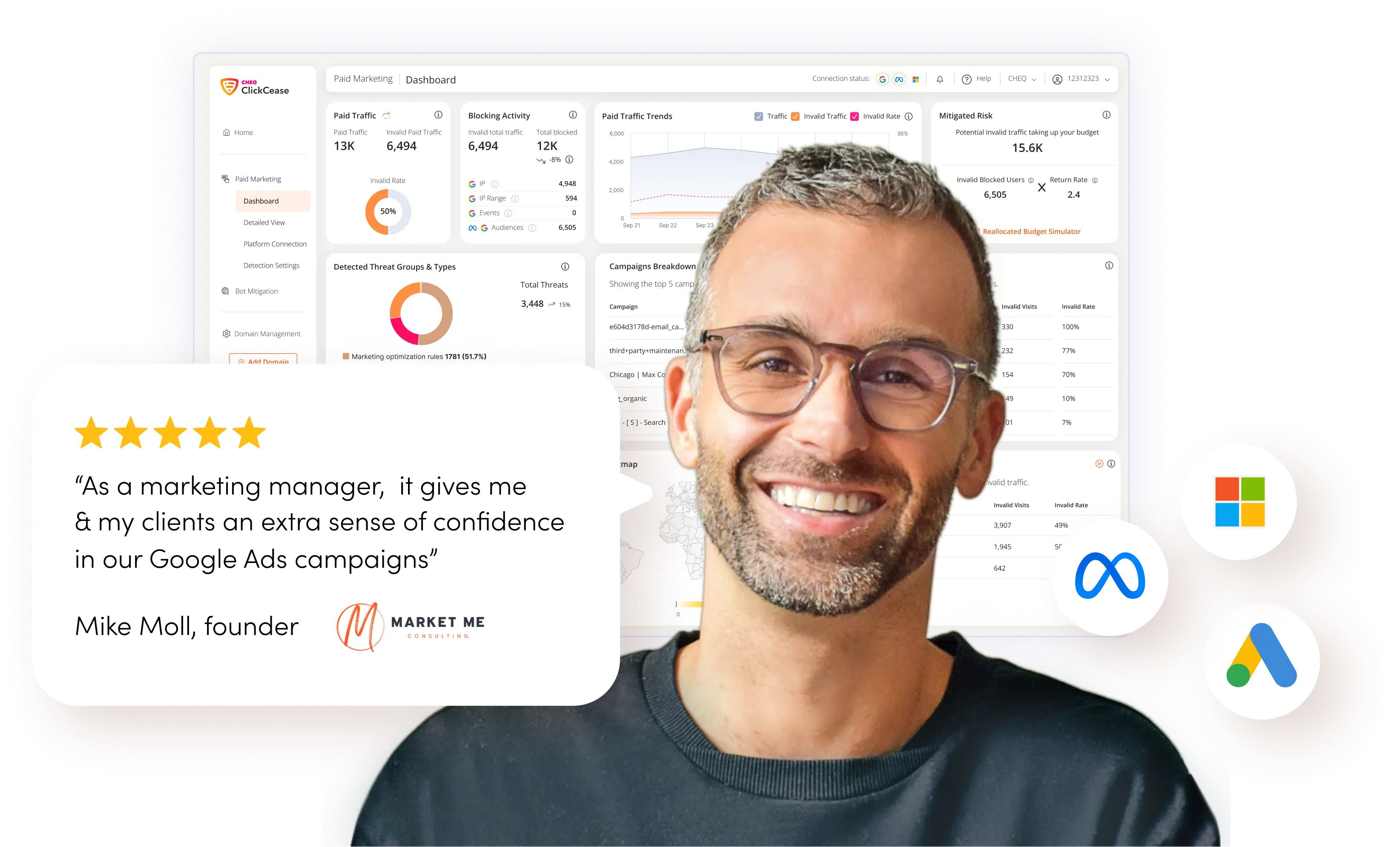 Clickcease - the best tool for click fraud detection