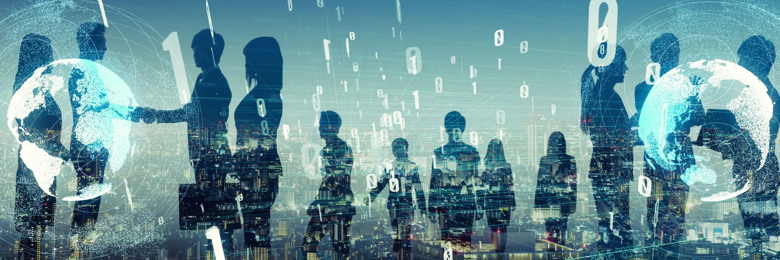 Large business network and communication team