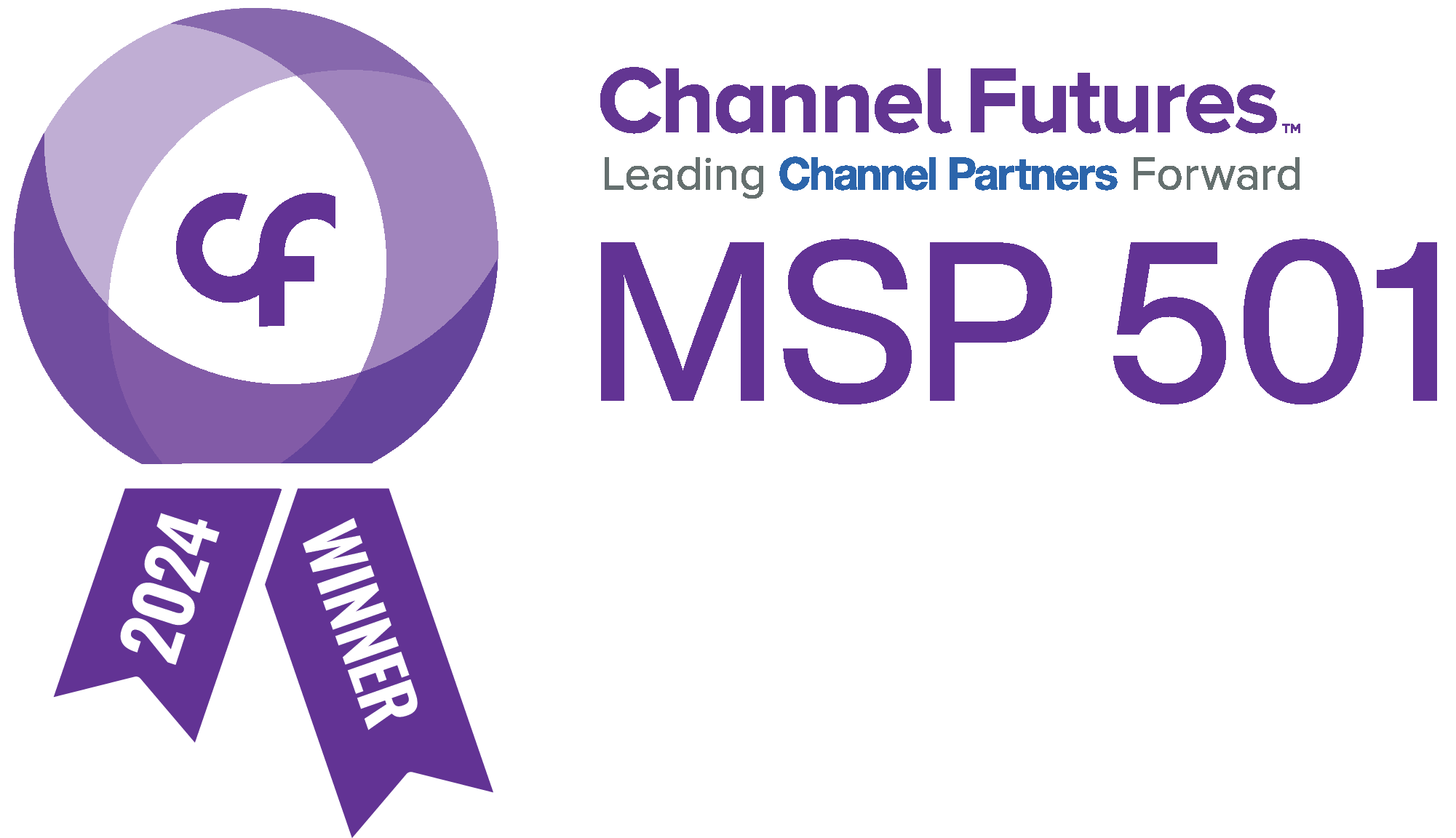 Channel Futures badge for MSP 501 Leading Channel Partner.
