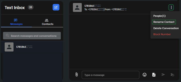 SMSMMS Messaging in UCx with Webex Picture8