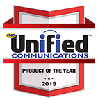 Unified Communications Product of the Year 2019 badge.
