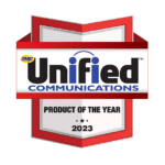 Unified Communications 2023 Product of the Year badge.