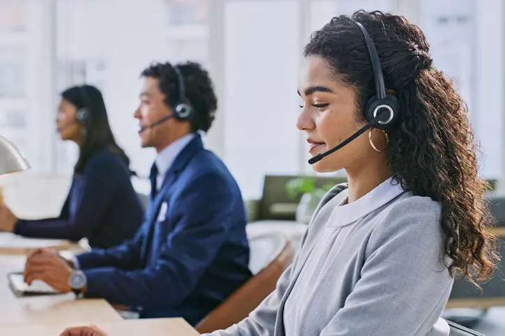 UCx Contact Center page header